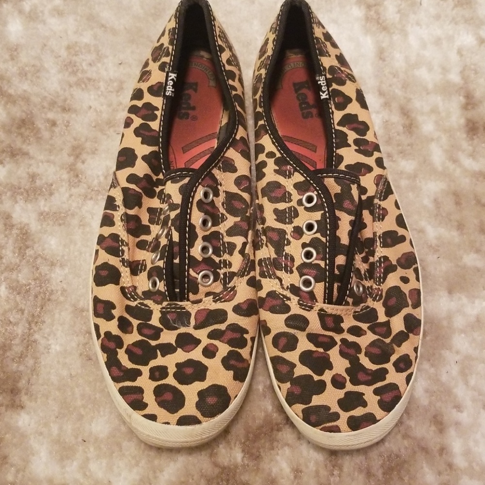 Leopard print Keds 7.5